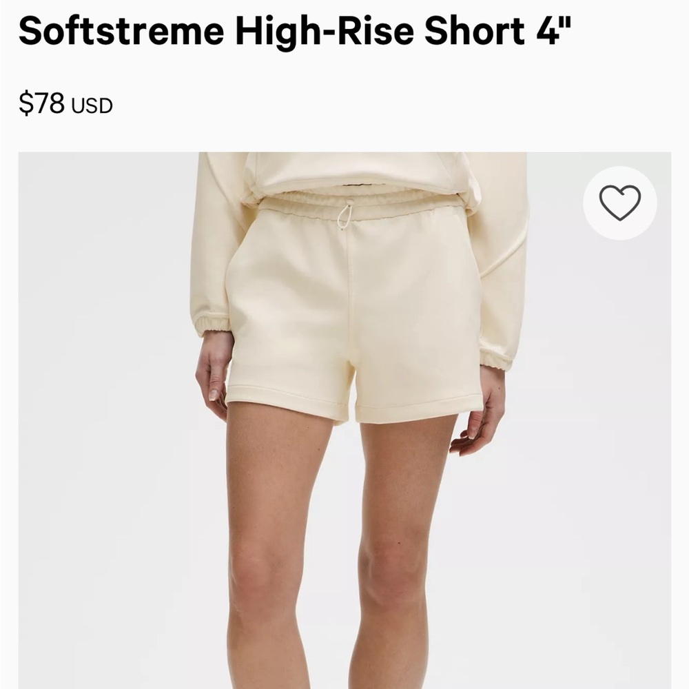 lululemon soft stream shorts